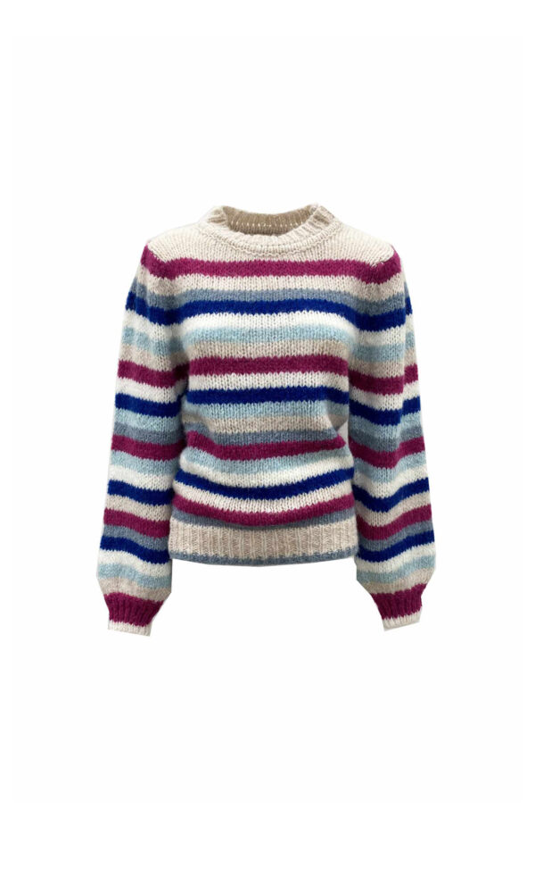 FANTASY SWEATER WITH ALPACA STRIPES