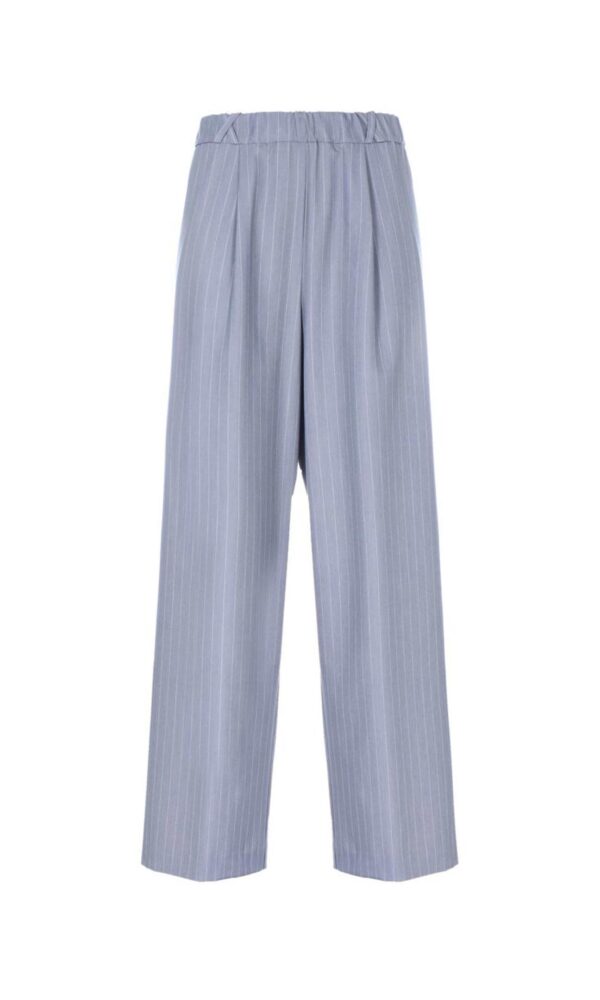 FLARE TROUSERS WITH PINSTRIPE PATTERN