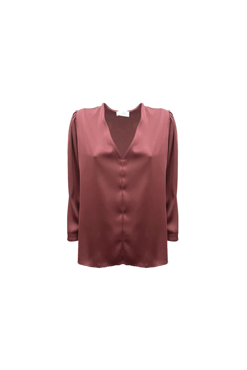 BLOUSE IN SATIN TISSUE