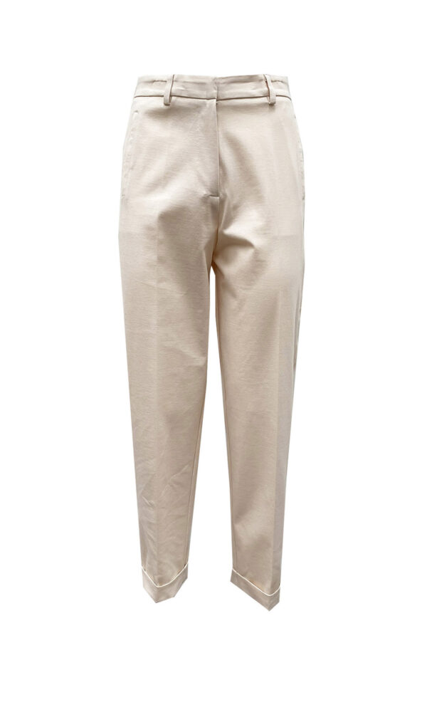 CIGARETTE TROUSERS IN BISTRETCH FABRIC