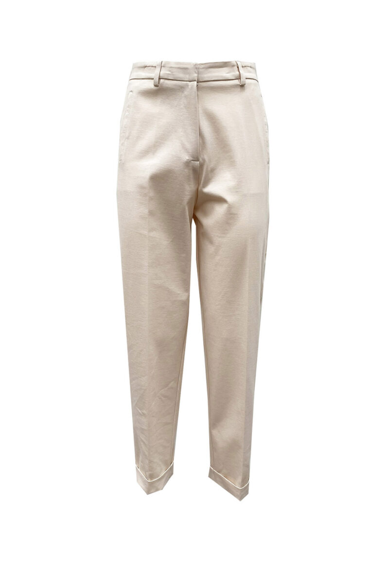 CIGARETTE TROUSERS IN BISTRETCH FABRIC