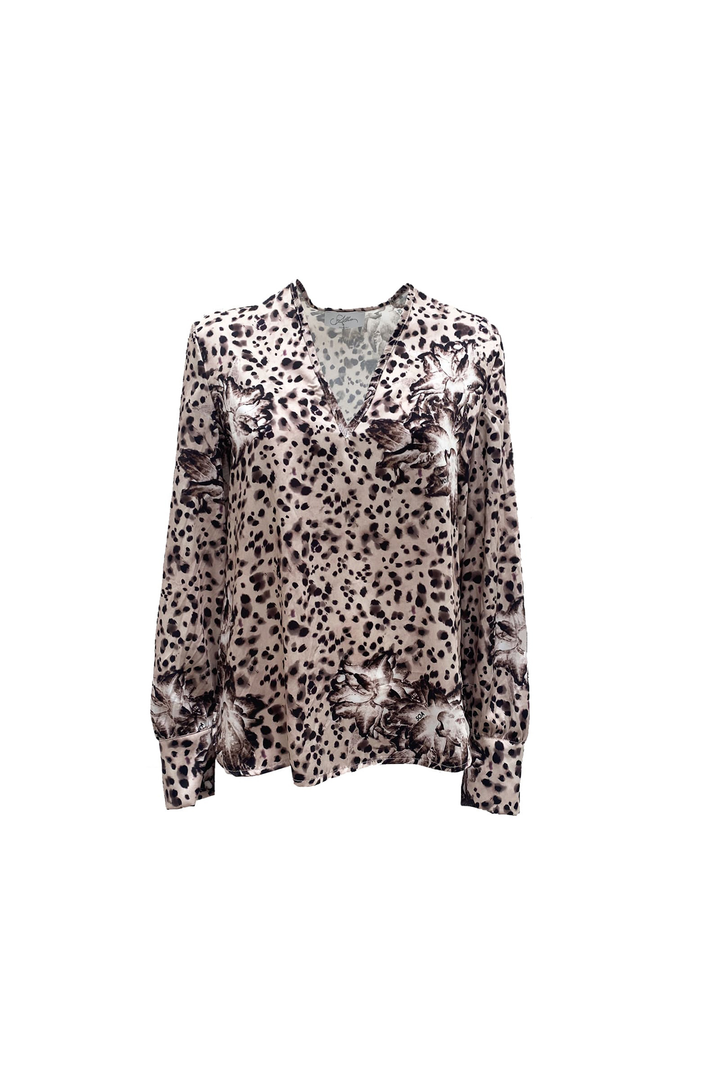 ANIMAL PRINT FANTASY SATIN BLOUSE - SoAllure