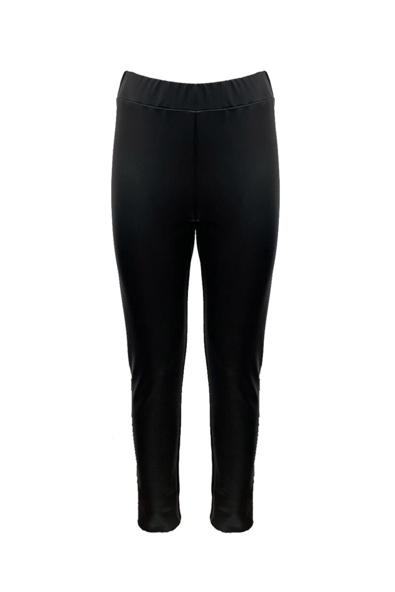 BASIC ECO-LEATHER LEGGINGS