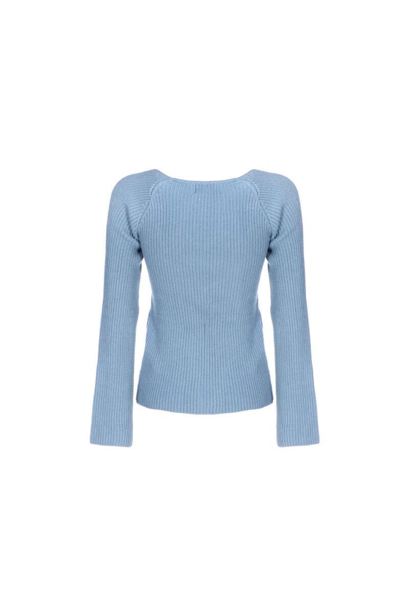 KNIT WITH A SQUARE RIBBED NECKLINE