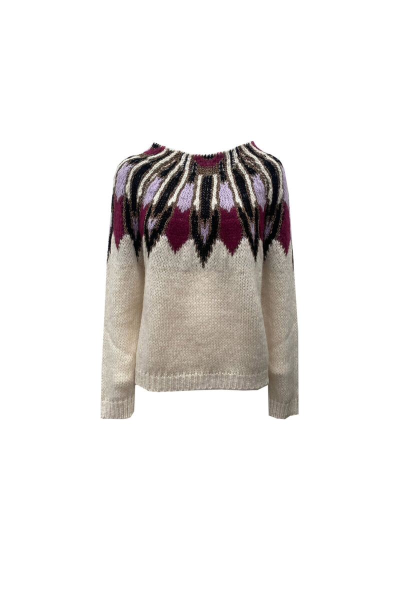 MOUNTAIN BOAT NECKLINE SWEATER