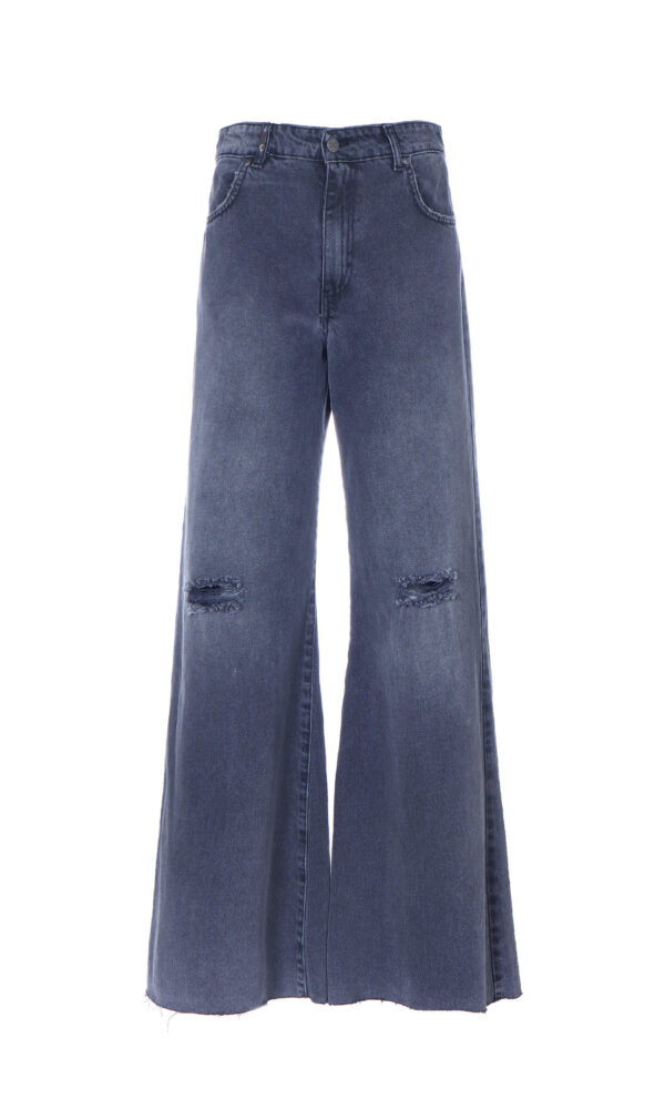 FLAIRE DENIM TROUSERS