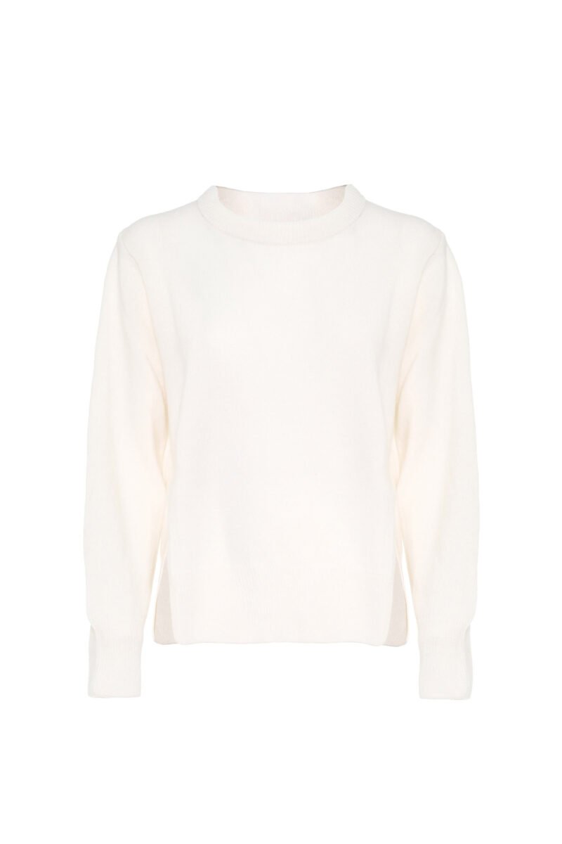 MAGLIA CON SPACCO IN LANA MERINO - immagine 7