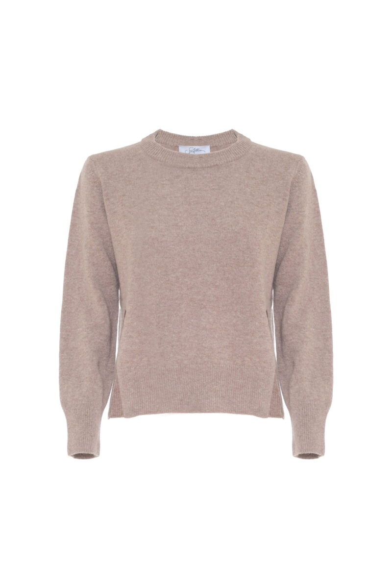 MAGLIA CON SPACCO IN LANA MERINO - immagine 8