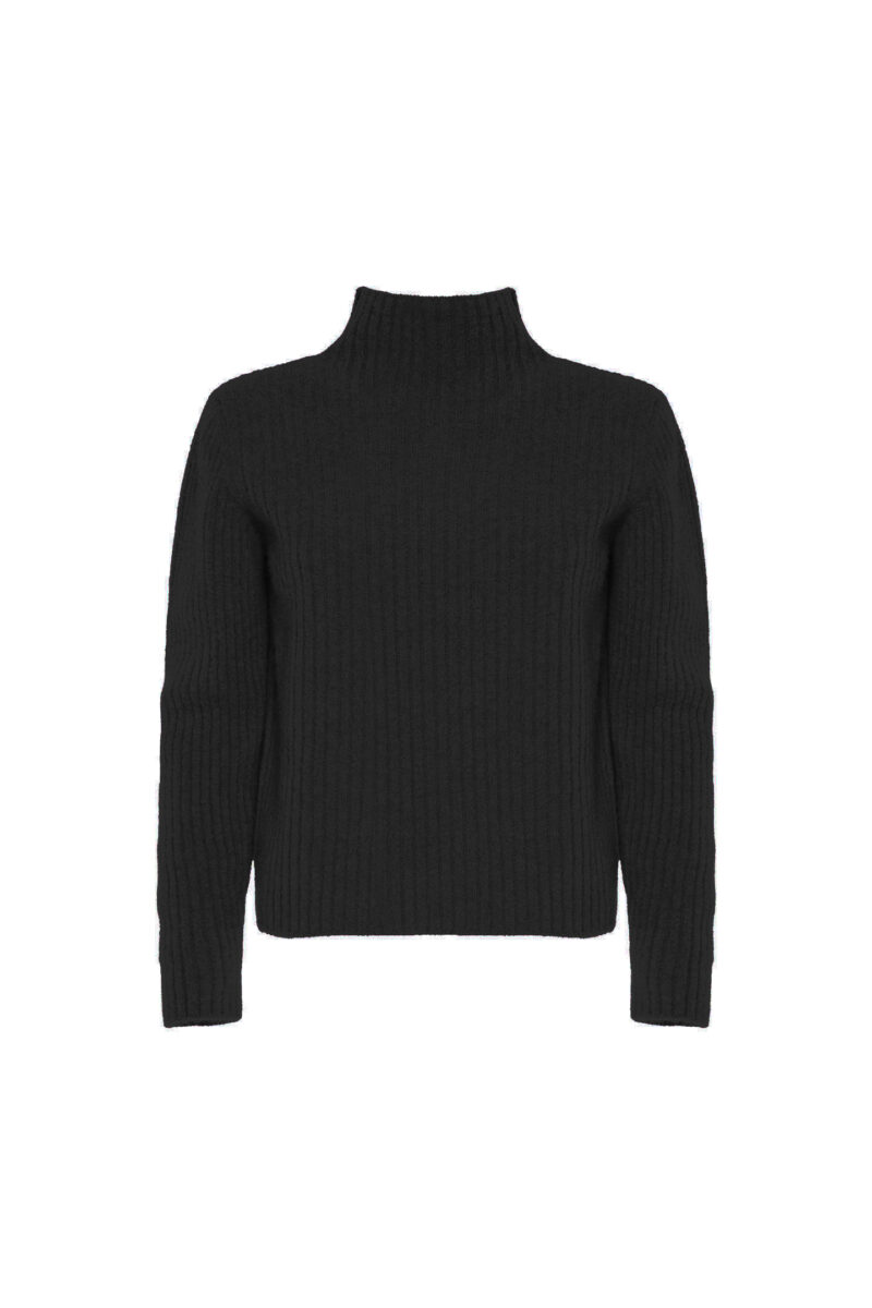 MAGLIA LUPETTO A COSTE IN ALPACA - immagine 6