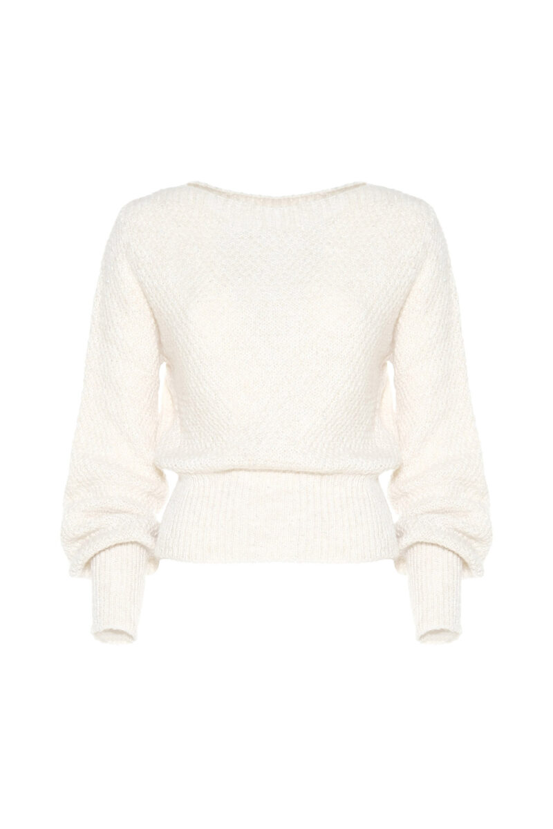 MAGLIA IN PUNTO RISO MISTO LANA