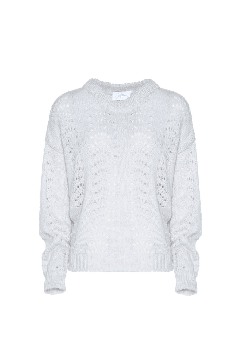 MAGLIA PUNTO VENTAGLIO MISTO LANA - immagine 3