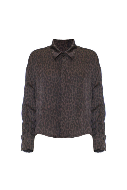 LEOPARD PRINT VISCOSE SHIRT
