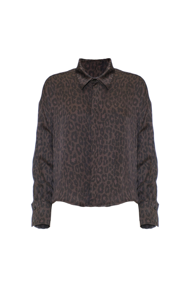 LEOPARD PRINT VISCOSE SHIRT