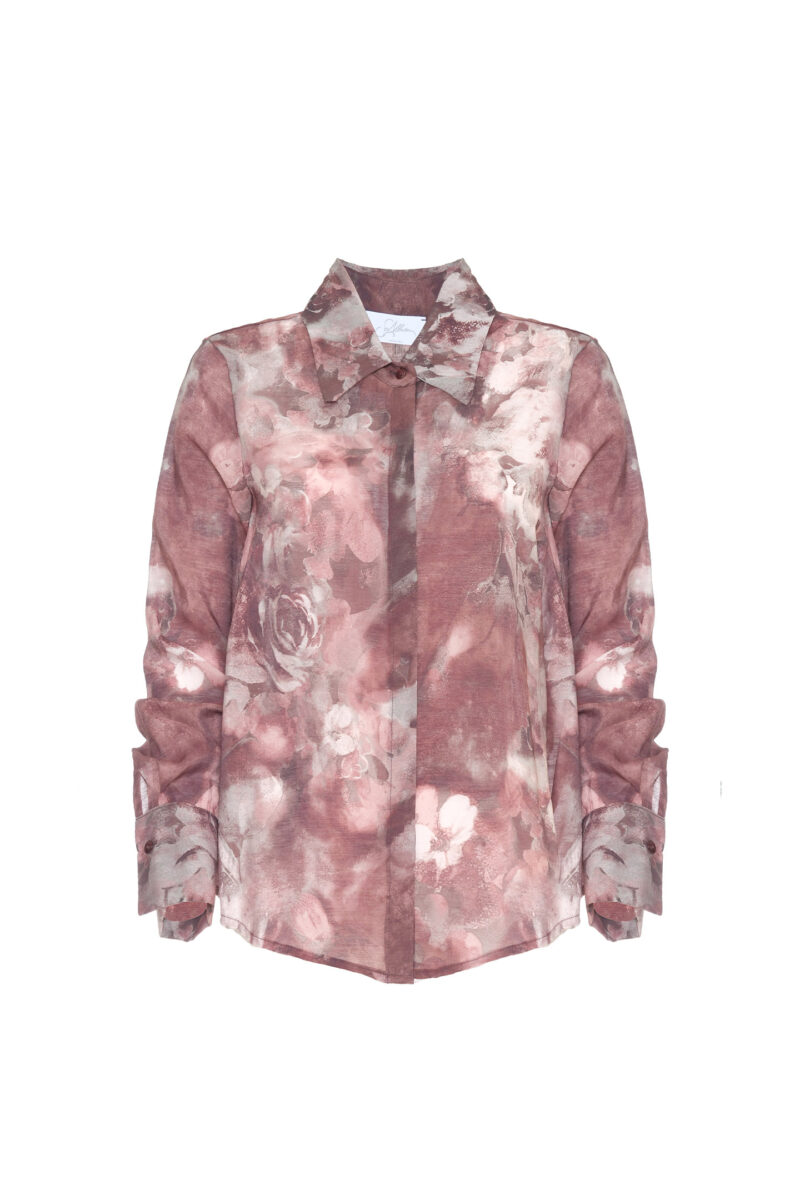 VISCOUSE SHIRT WITH FLORAL PATTERN - Image 4