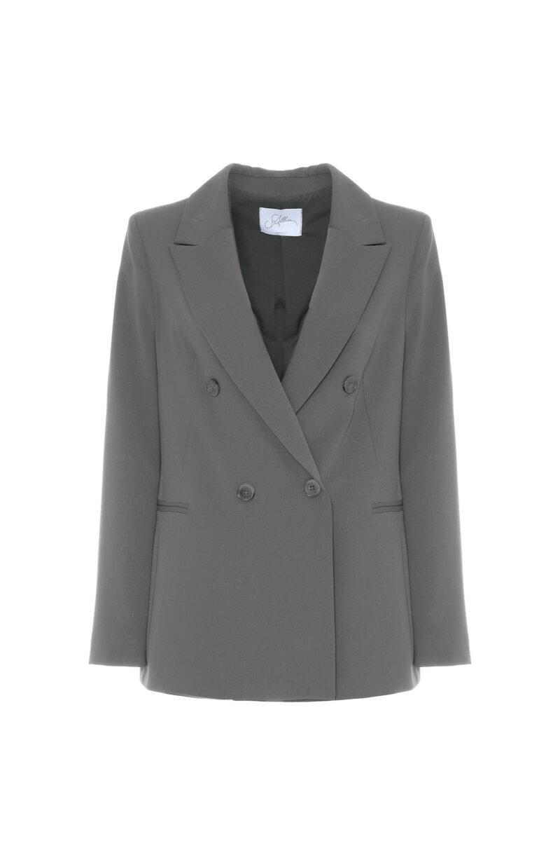 SLIM FIT DOUBLE-BREASTED WOOL BLEND JACKET - Image 6