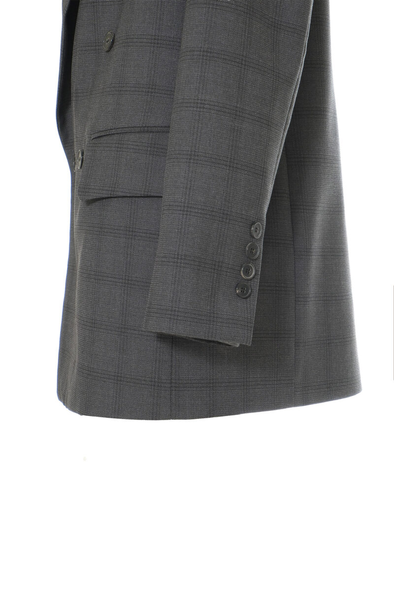 WOOL JACKET WITH CHECK PATTERN - Image 4