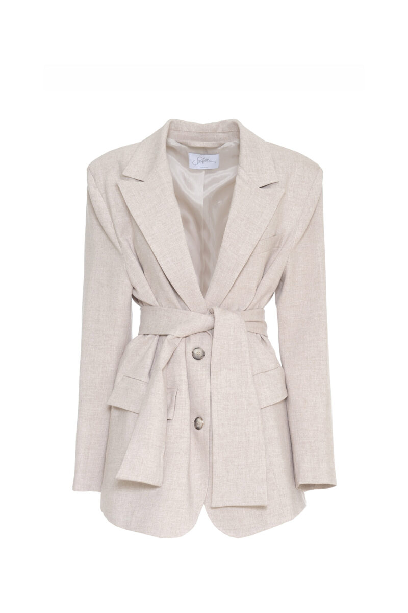 OVERSIZED JACKET WITH SASH - Image 5