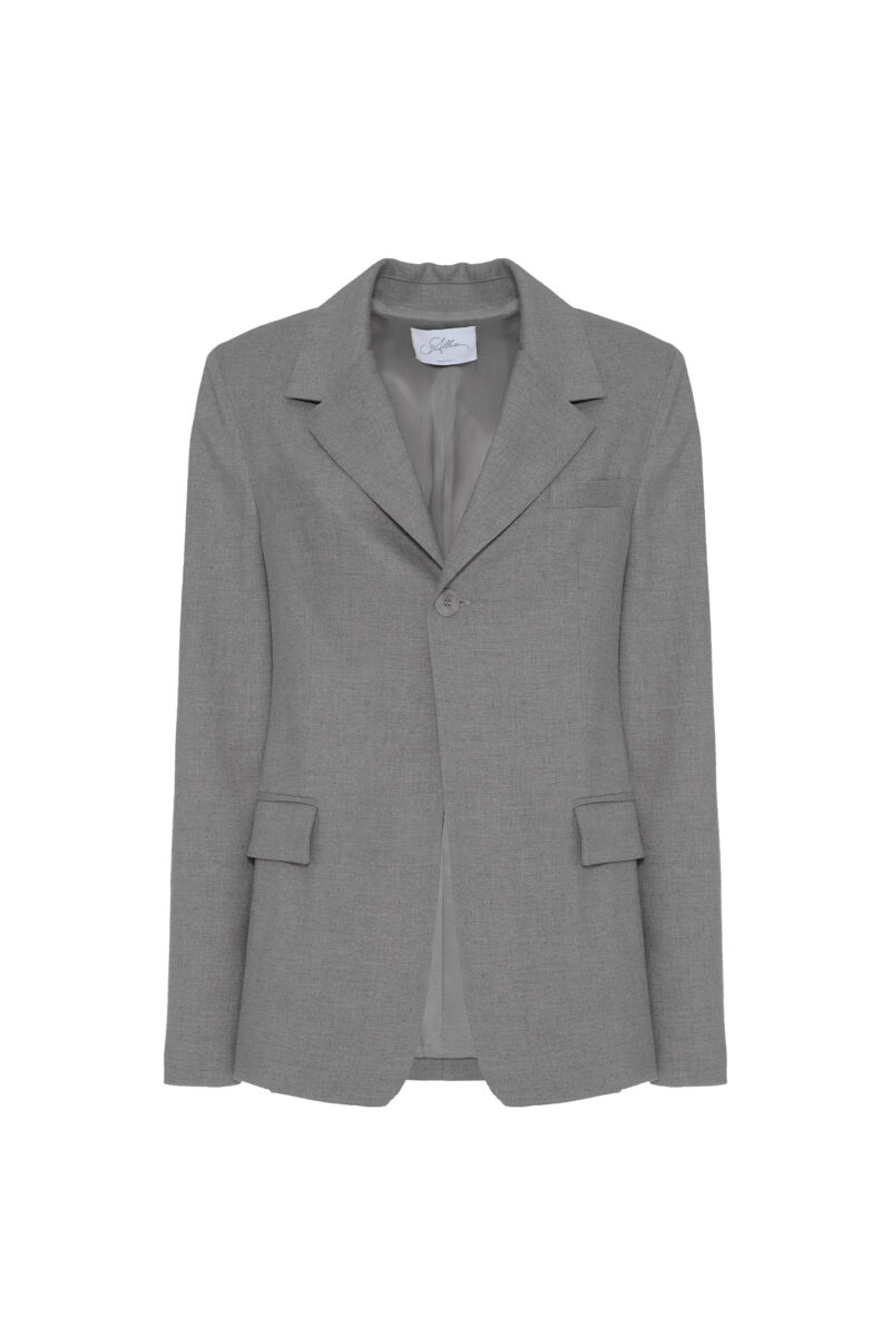 SLIM-FIT JACKET IN MELANGE FABRIC - Image 5