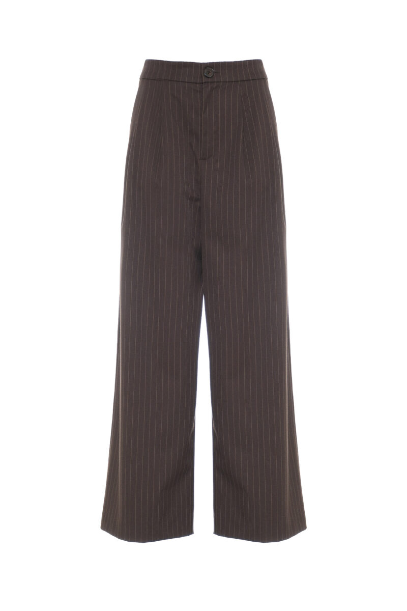 PANTALONI A PALAZZO TESSUTO GESSATO