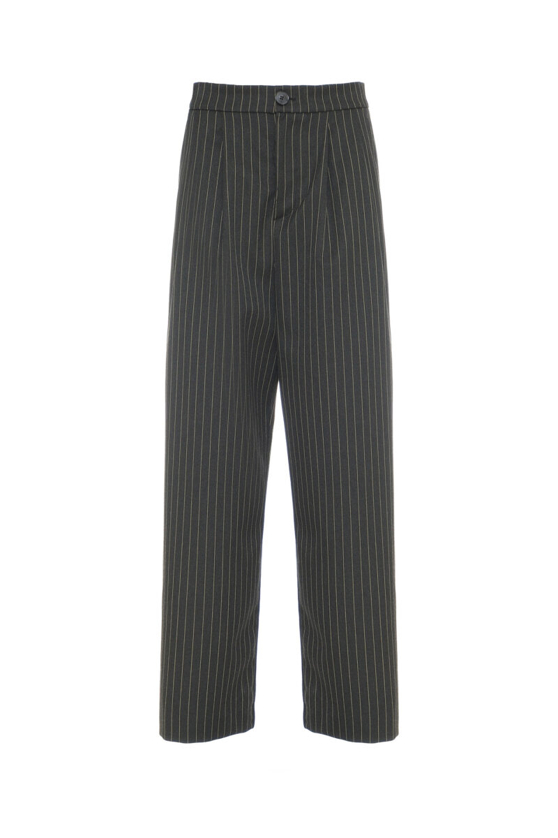 PANTALONI A PALAZZO TESSUTO GESSATO - immagine 7