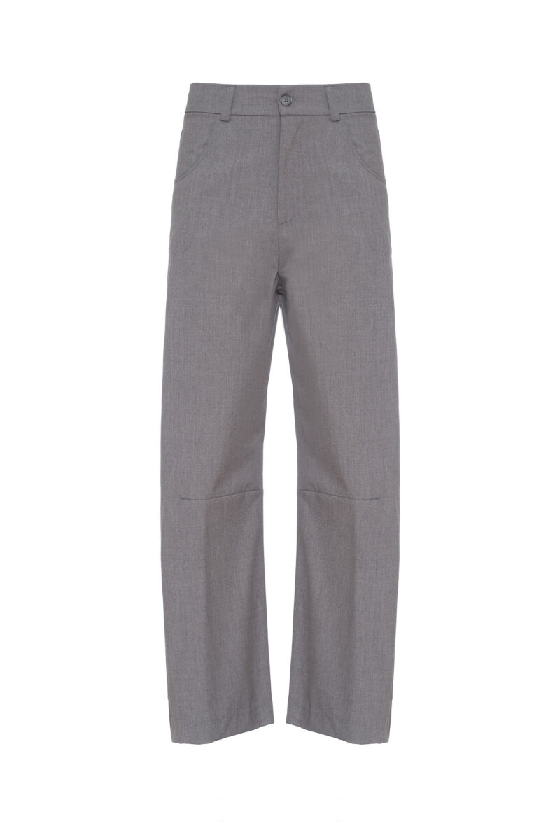 PANTALONI BARREL IN MISTO LANA - immagine 9