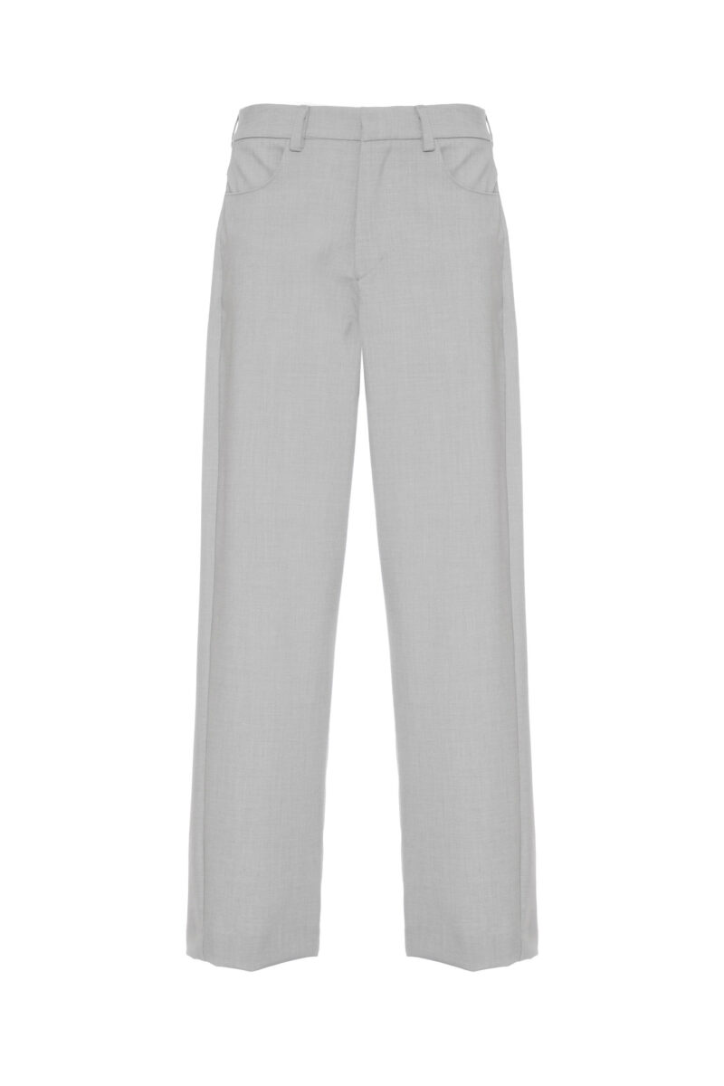 STRAIGHT-LEG TROUSERS IN BOY FABRIC - Image 4