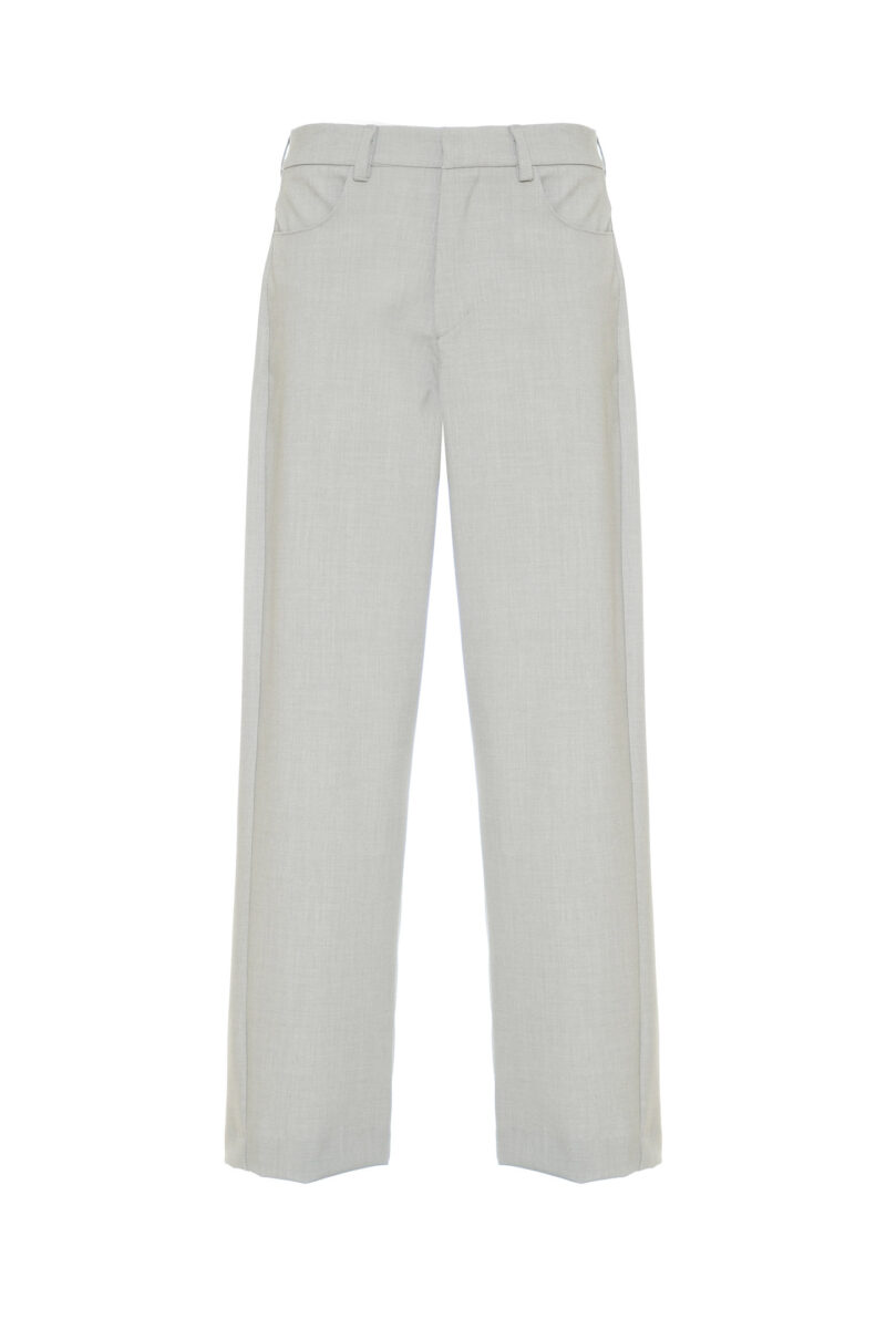 STRAIGHT-LEG TROUSERS IN BOY FABRIC - Image 6