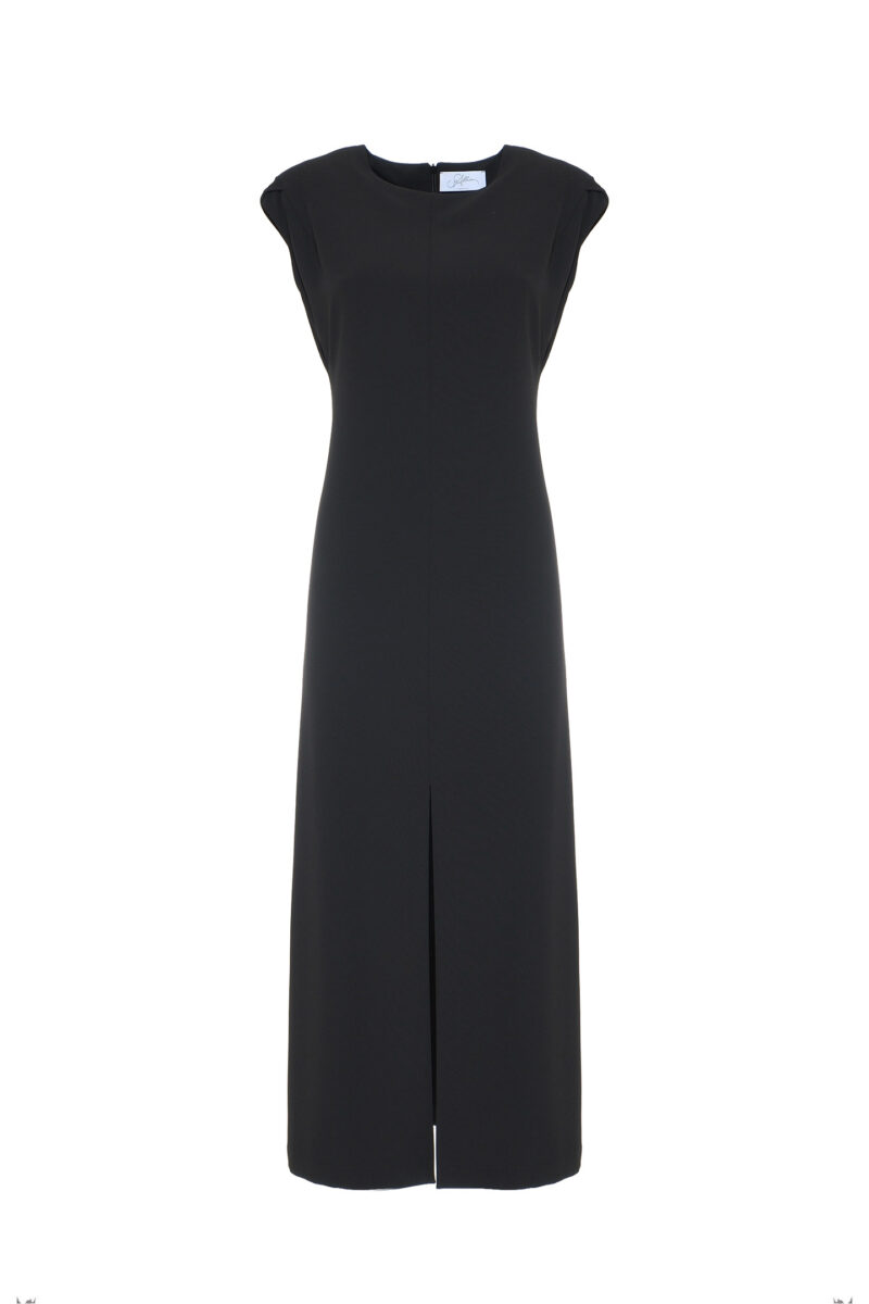 MIDI DRESS WITH SLIT