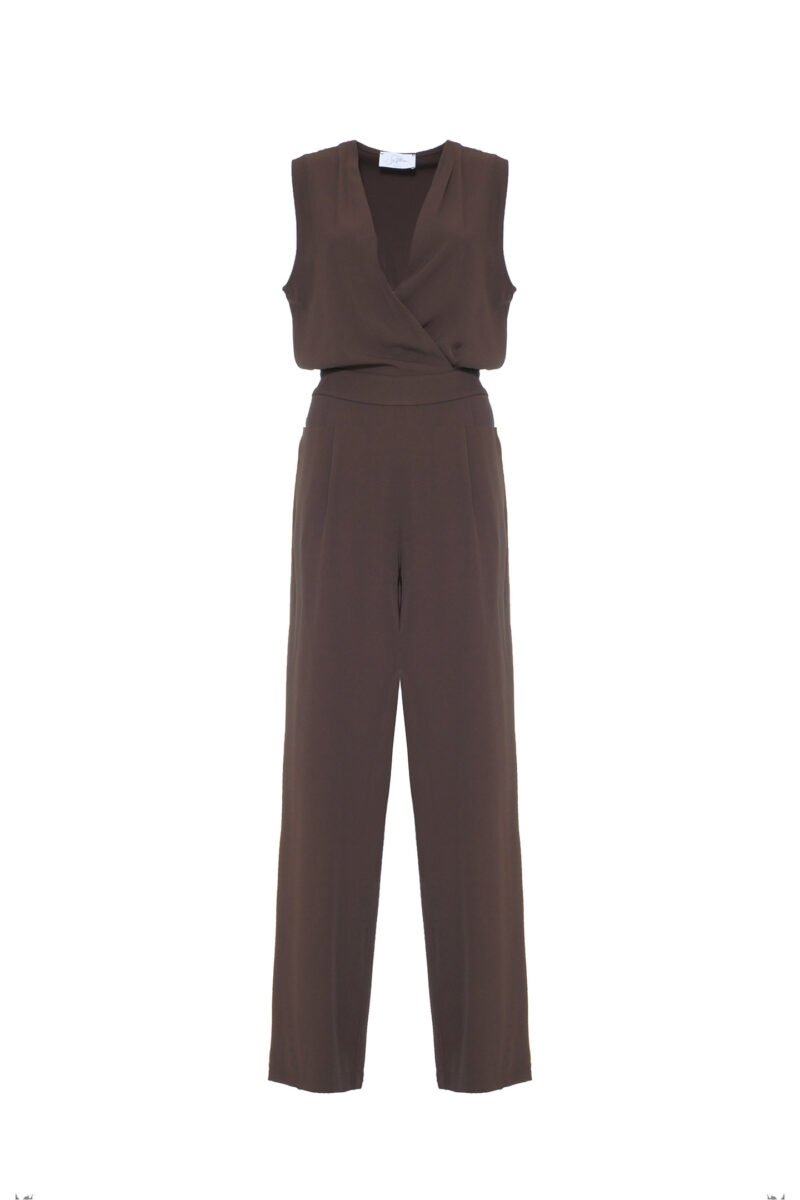 CROSS-NECK JUMPSUIT