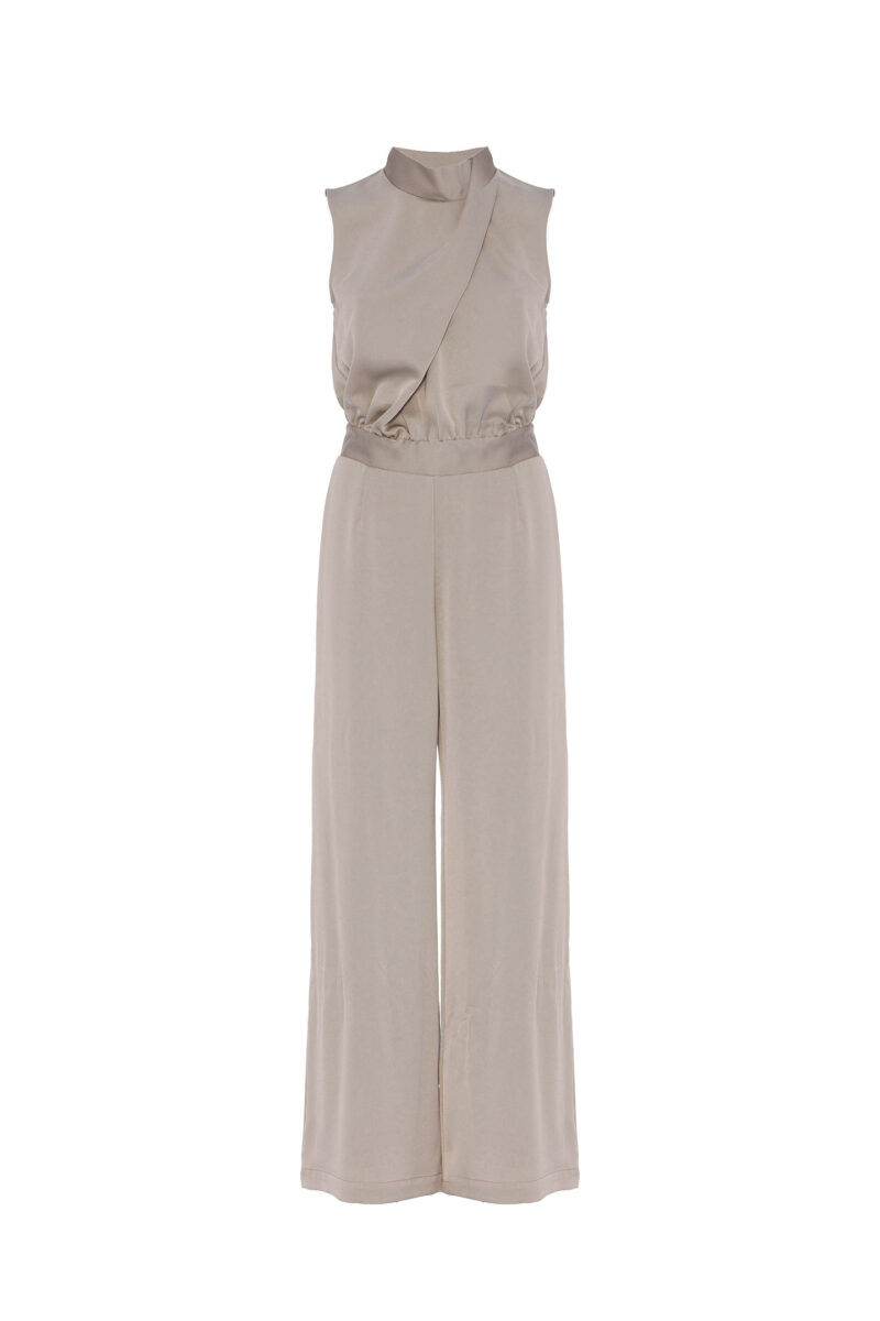 SATIN PALAZZO JUMPSUIT - Image 4