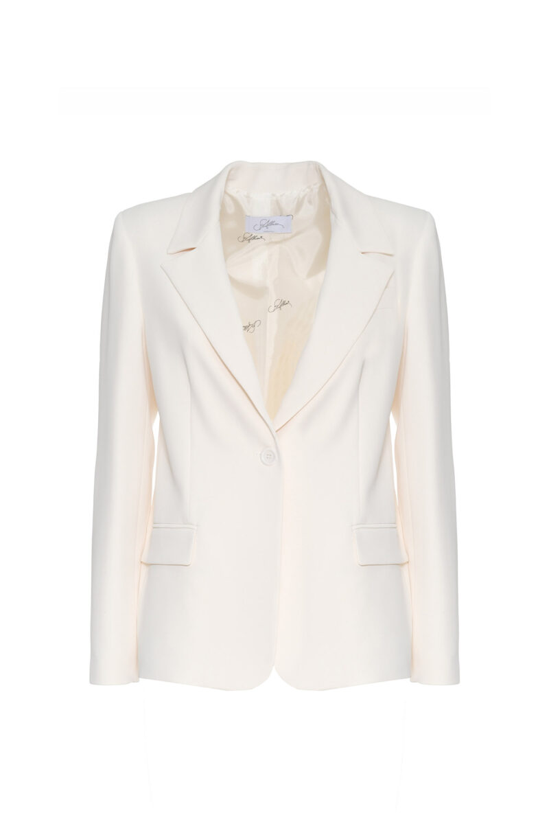 SINGLE-BREASTED CREPE JACKET - Image 5