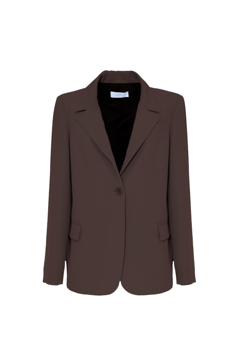 SINGLE-BREASTED CREPE JACKET - Image 6