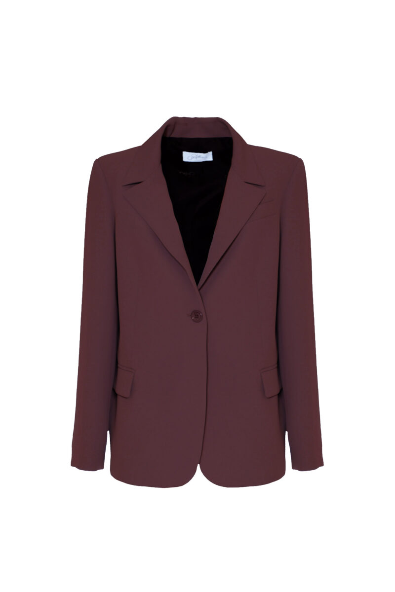 SINGLE-BREASTED CREPE JACKET - Image 3