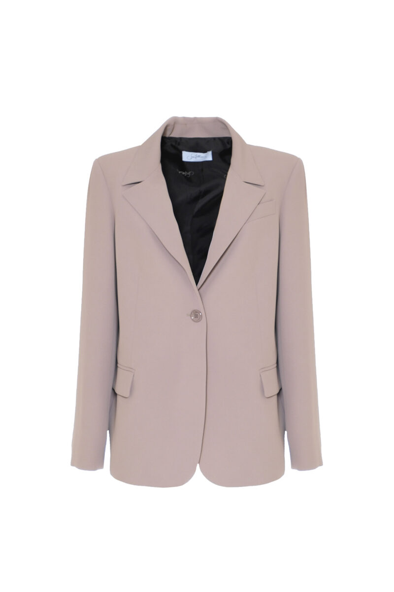 SINGLE-BREASTED CREPE JACKET