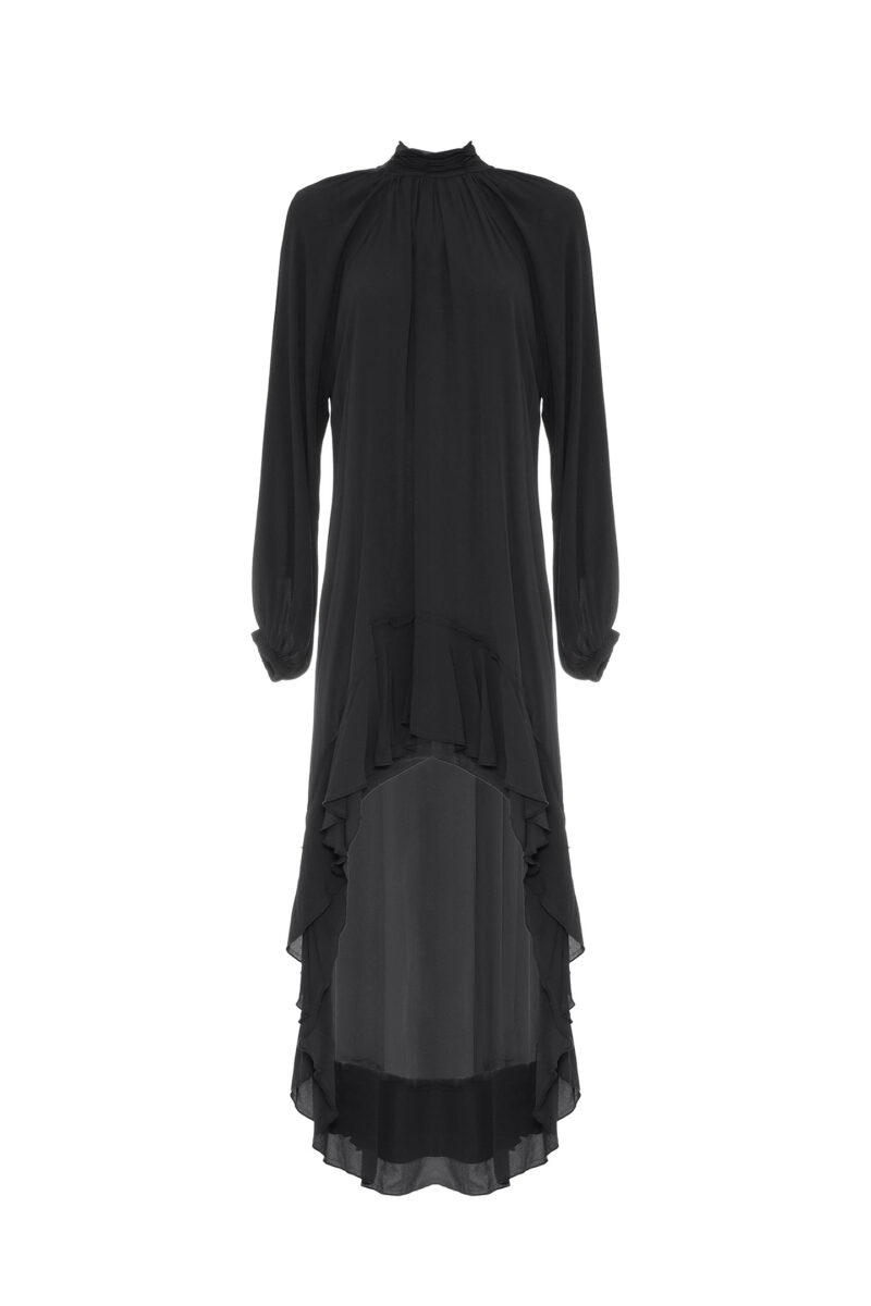 ASYMMETRICAL VISCOSE DRESS - Image 9