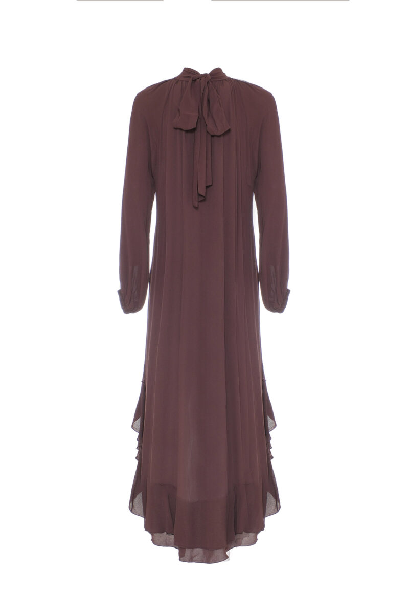 ASYMMETRICAL VISCOSE DRESS - Image 4