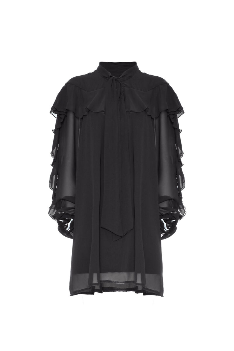 DRESS WITH RUFFLES AND CHIFFON FLARES - Image 5