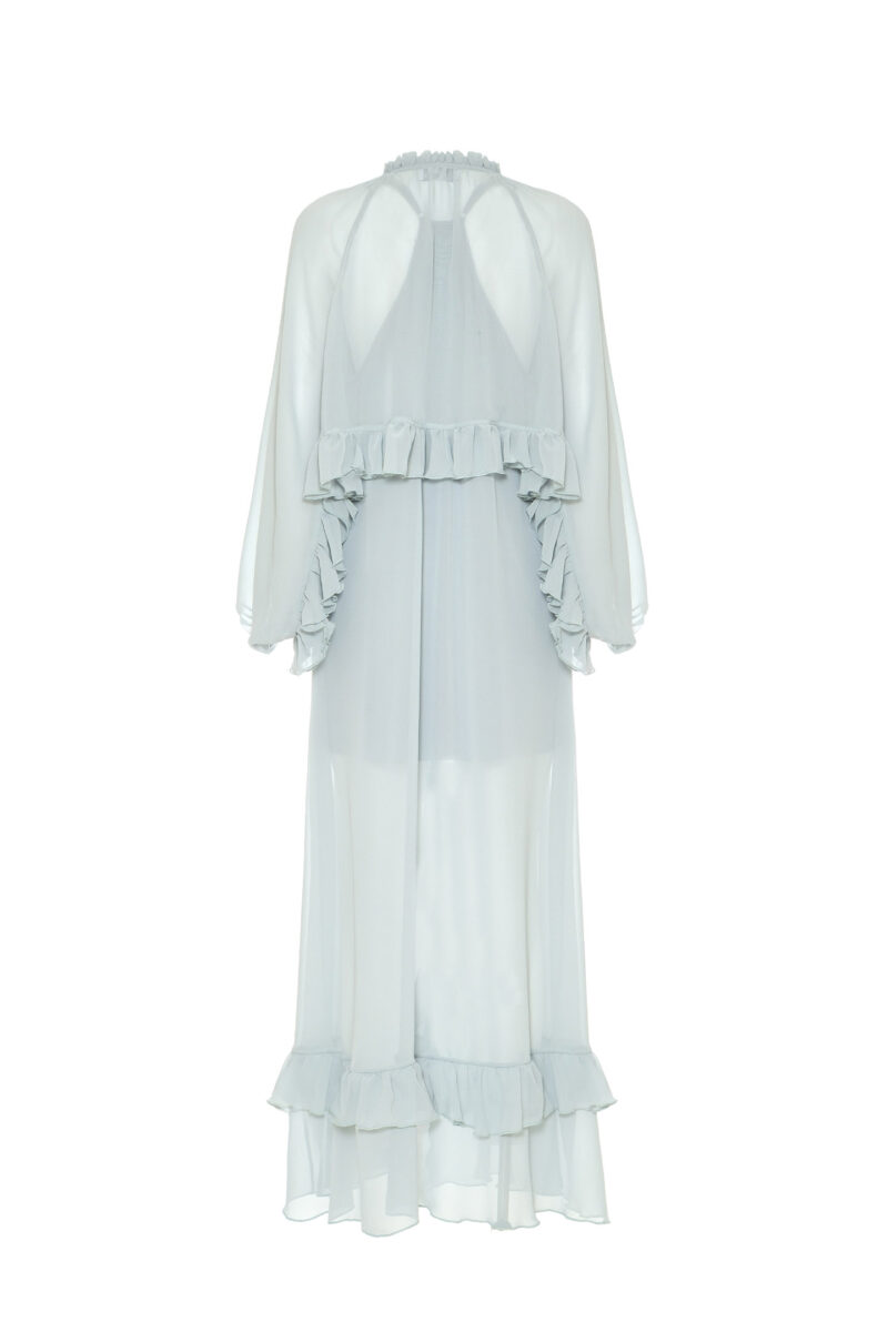 ABITO IN CHIFFON CON ROUCHES - immagine 6