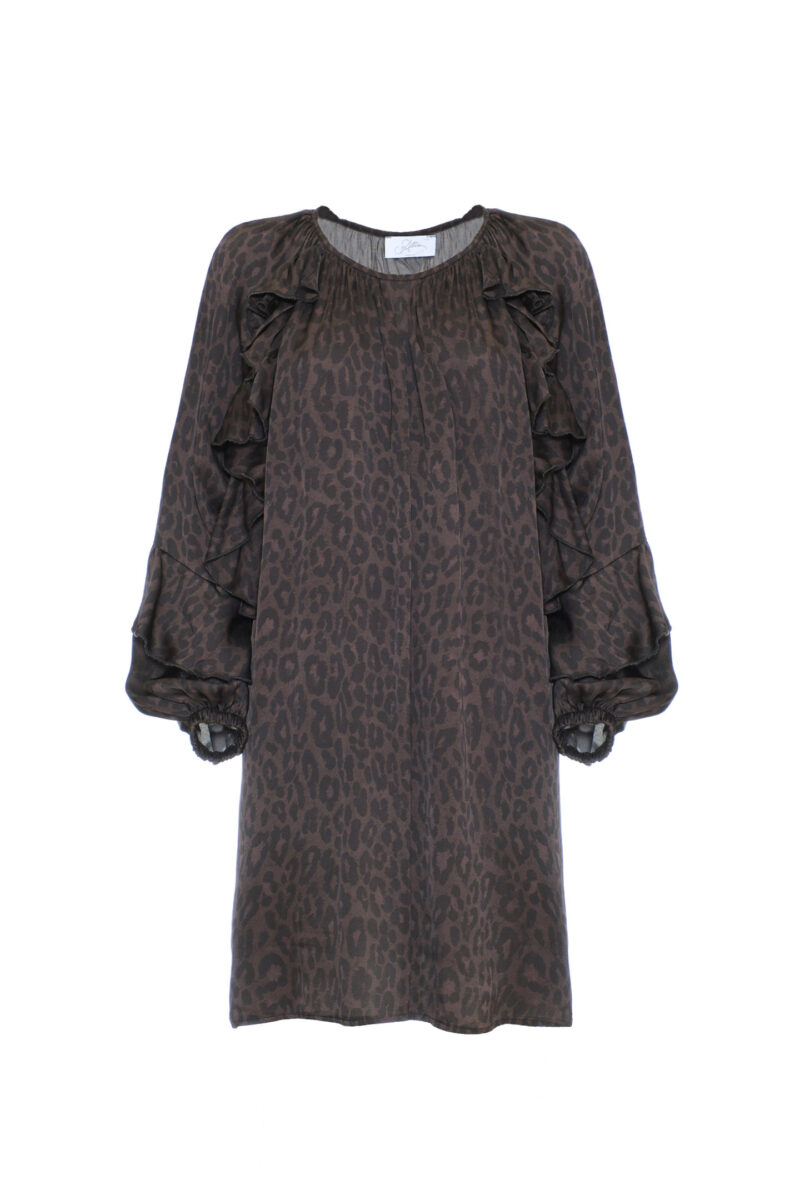 SHORT DRESS WITH ANIMAL PRINT