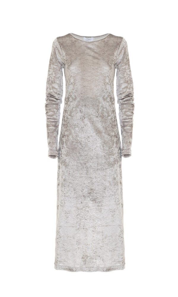 VELVET MIDI DRESS