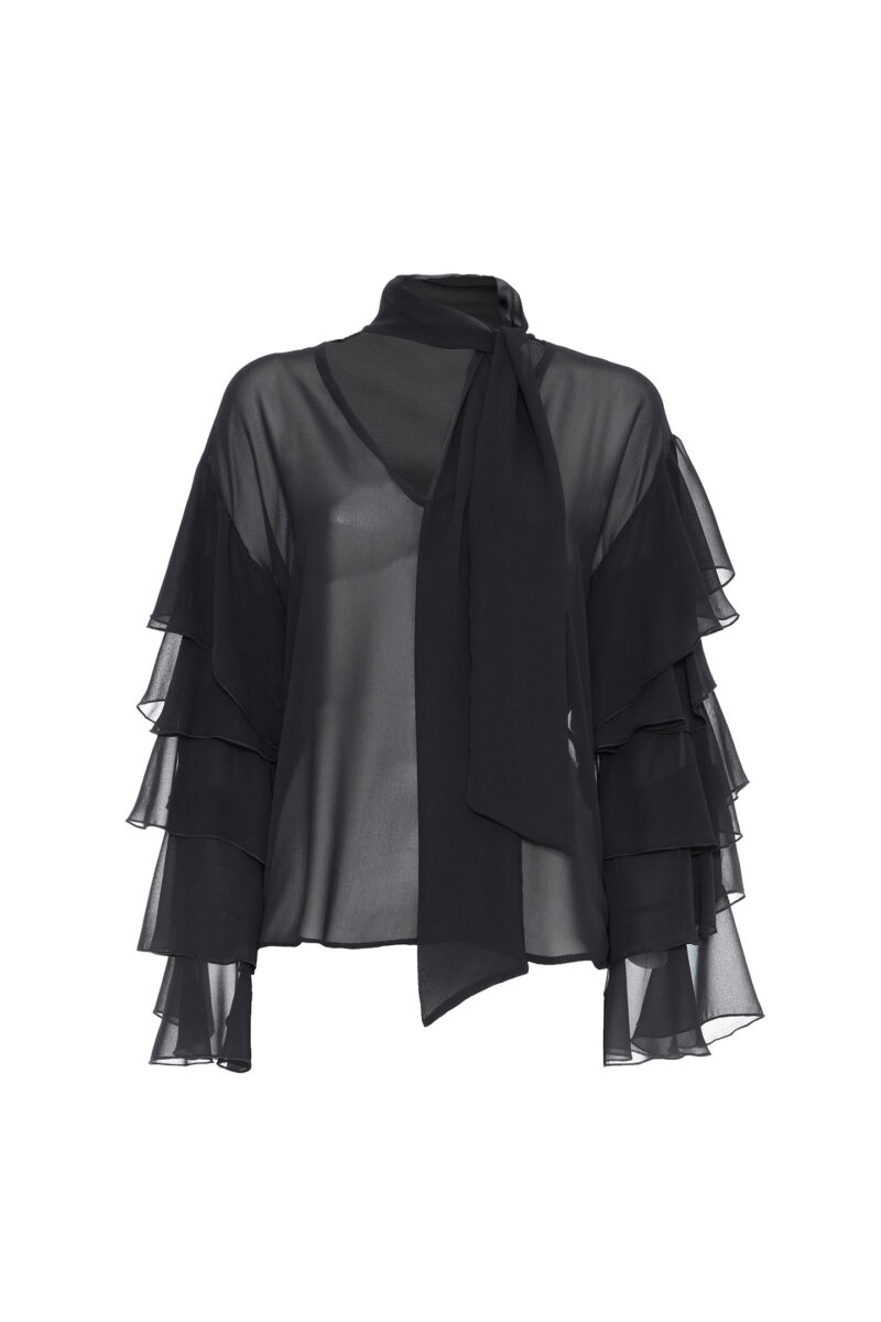 FLOUNCE CHIFFON BLOUSE - Image 4