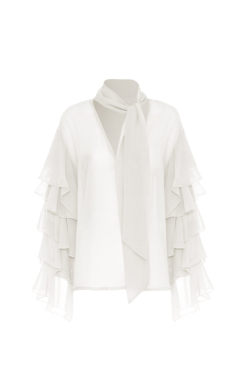 FLOUNCE CHIFFON BLOUSE - Image 6