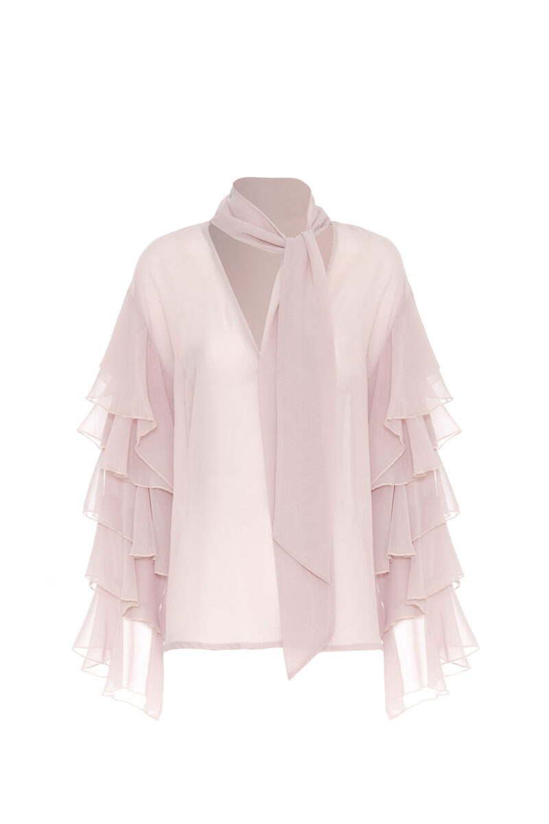 FLOUNCE CHIFFON BLOUSE - Image 5