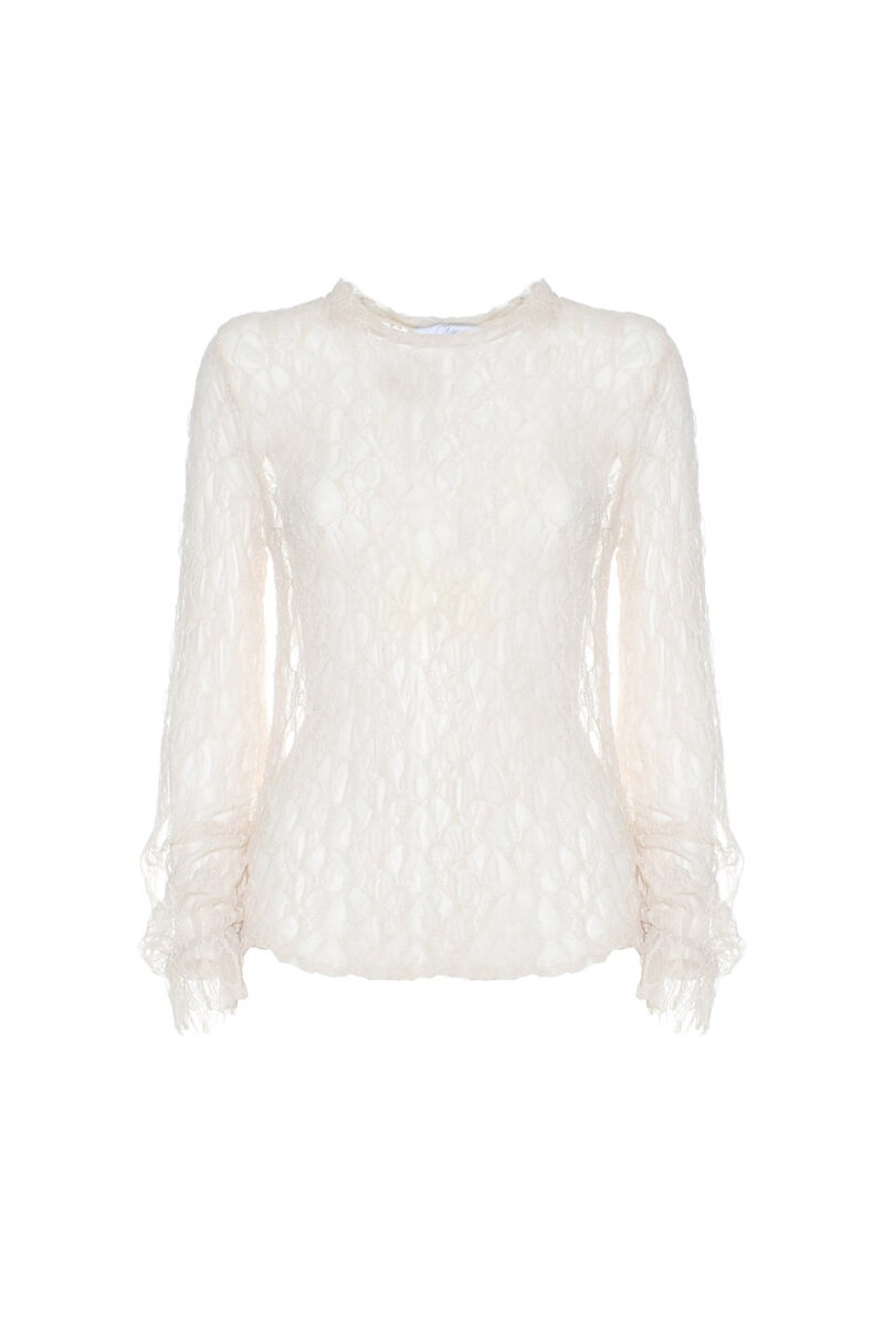 LACE KOREAN COLLAR BLOUSE