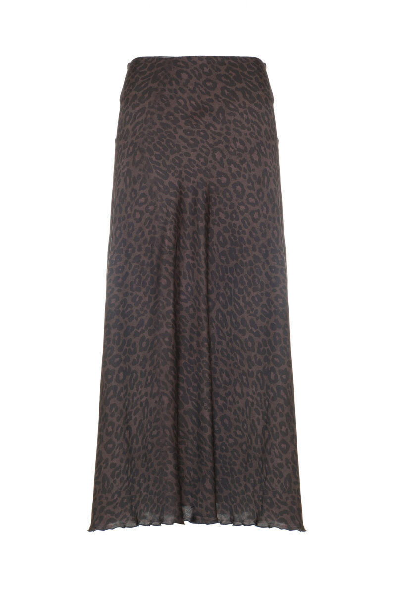 GONNA IN VISCOSA STAMPA ANIMALIER