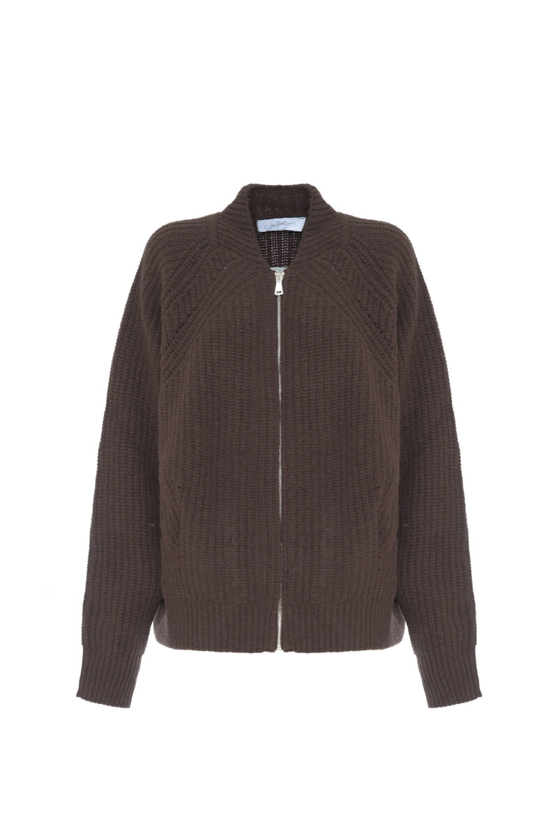 BOMBER JACKET WITH WOOL ZIP - Image 4