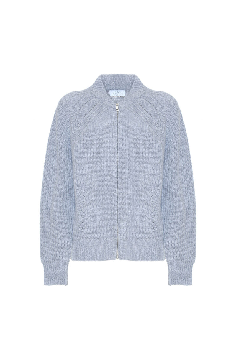 BOMBER JACKET WITH WOOL ZIP