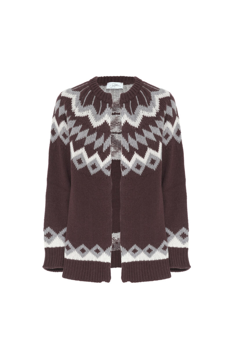 GEOMETRIC JACQUARD CARDIGAN - Image 6