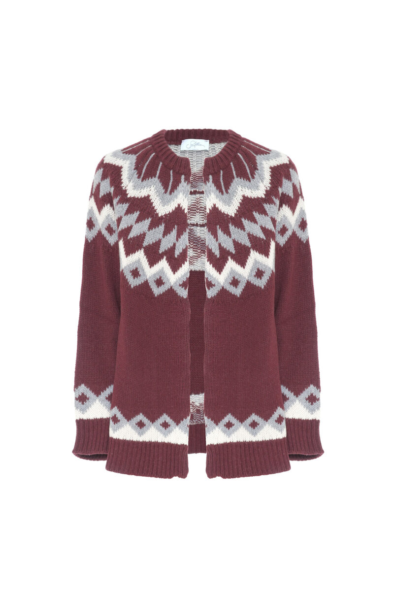GEOMETRIC JACQUARD CARDIGAN - Image 5