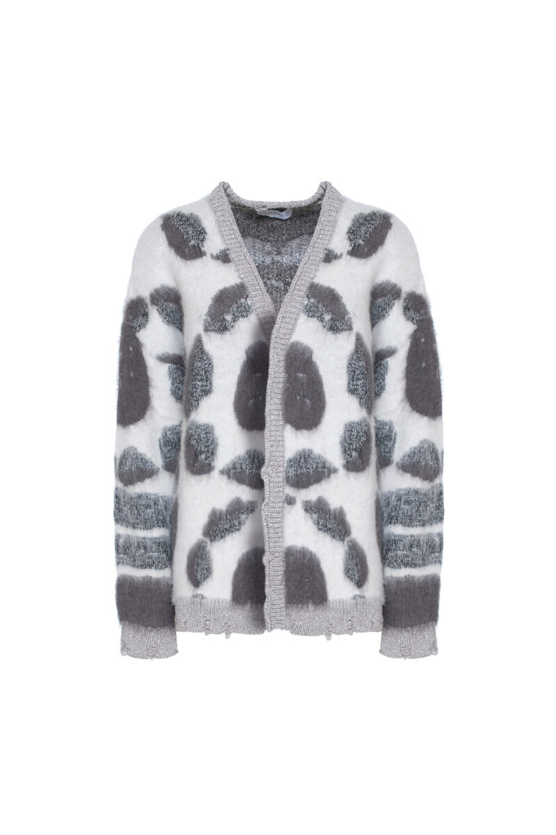 CARDIGAN IN MISTO LANA JACQUARD - immagine 3
